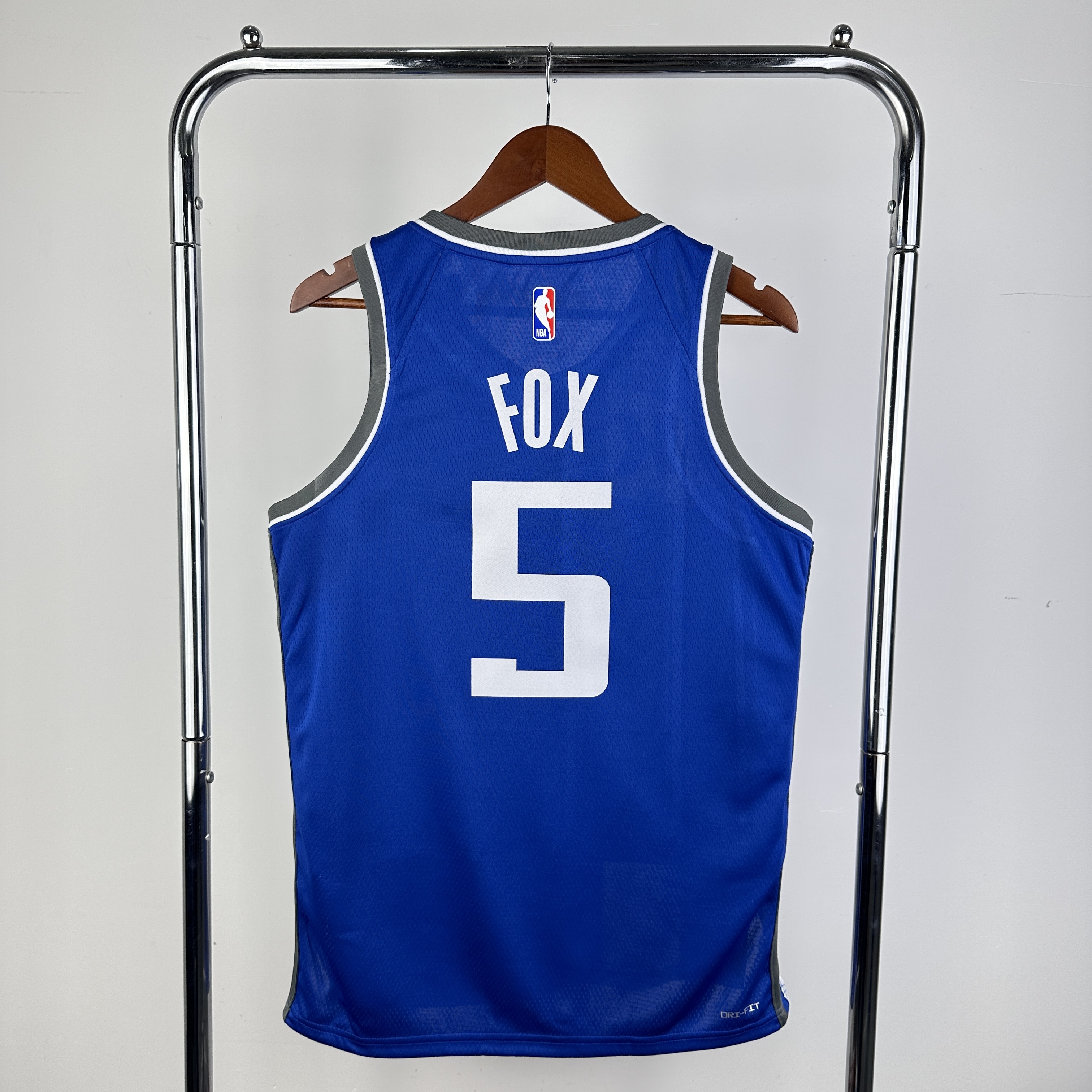 Men Sacramento Kings #5 Fox Blue City Edition Nike 2024 NBA Jersey->san antonio spurs->NBA Jersey